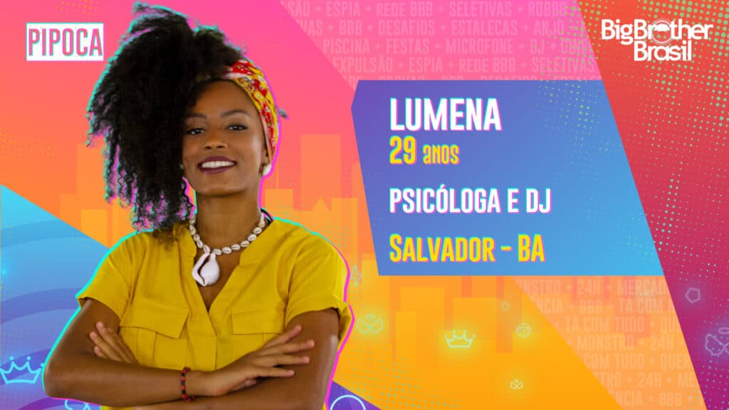 Lumena é psicóloga e DJ (foto: Globo/Divulgação)
