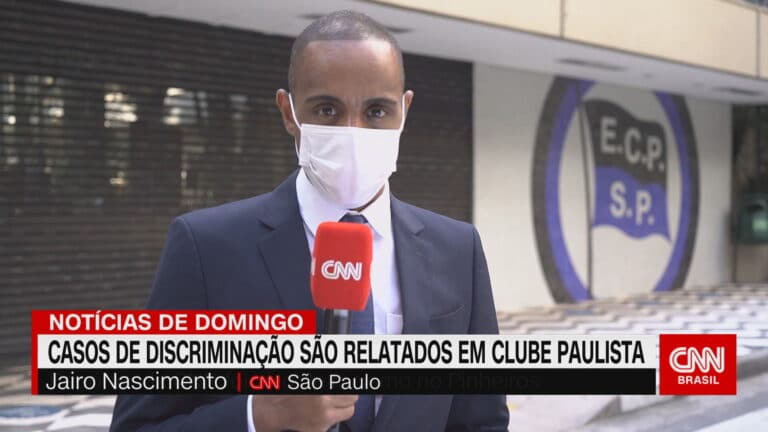 Jairo Nascimento foi alvo de racismo pela diretoria do Clube Pinheiros em São Paulo (foto: Reprodução/CNN Brasil)