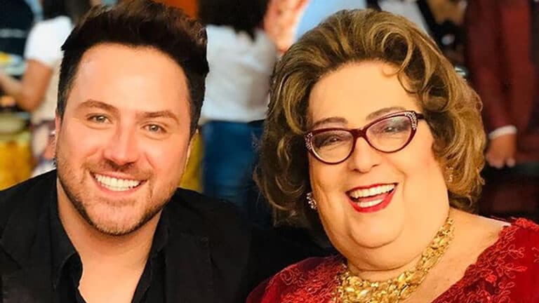 Kleber Lopes e Mamma Bruschetta; ator morreu aos 39 anos vítima da covid-19 (foto: Reprodução/Instagram)