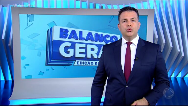 Matheus Furlan no Balanço Geral de 27 de março: mais visto do que toda a programação do SBT no dia (foto: Reprodução/Record)