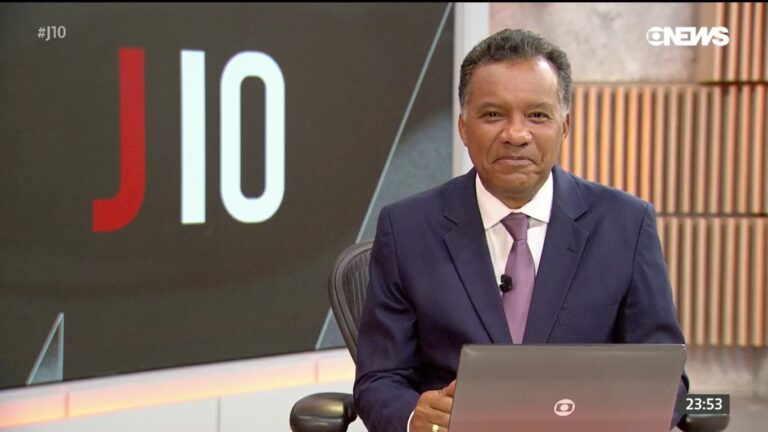 Heraldo Pereira em sua última aparição no Jornal das 10, em 12 de fevereiro: medo de voltar ao trabalho (foto: Reprodução/GloboNews)