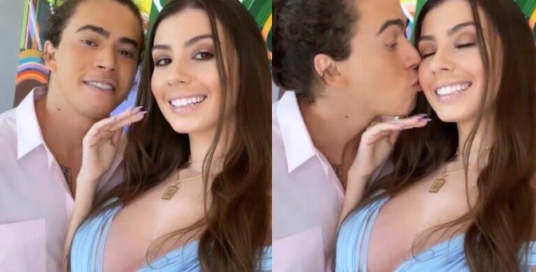 Whindersson Nunes e Maria Lina Deggan anunciaram que irão se casar e que serão pais de um menino (foto: Reprodução/Redes Sociais)