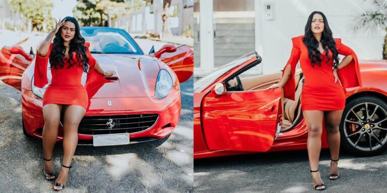 Camila Loures foi parada pela polícia pouco depois de comprar sua Ferrari (foto: Reprodução/Redes Sociais)