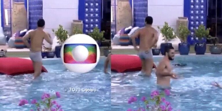 Gil do Vigor escandalizou a nação ao mostrar a bunda no encerramento do BBB 21 (foto: Reprodução/TV Globo)