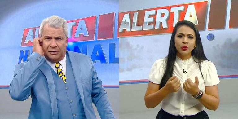 Sikêra Jr. largou o Alerta Nacional e foi substituído às pressas por Mayara Rocha (foto: Reprodução/RedeTV!)