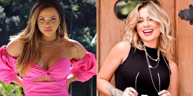 Gabily e Flavia Gabê voltaram a trocar farpas por causa de uma chamada editada do De Férias com o Ex: Celebs (foto: Reprodução)