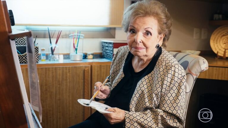 Cordélia Moraes Corrêa Silva, mãe do apresentador Faustão, morreu aos 95 anos (foto: Reprodução/TV Globo)