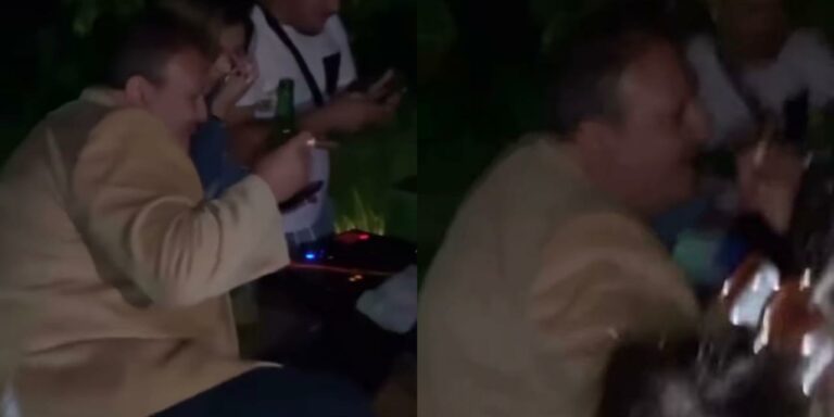 Alterado, Erick Jacquin foi flagrado em balada no interior de São Paulo (foto: Reprodução)