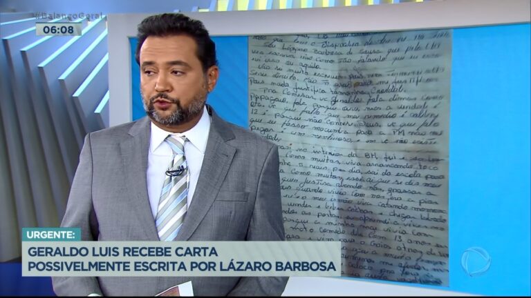 Lázaro Barbosa teria mandado carta para Record falando de ...