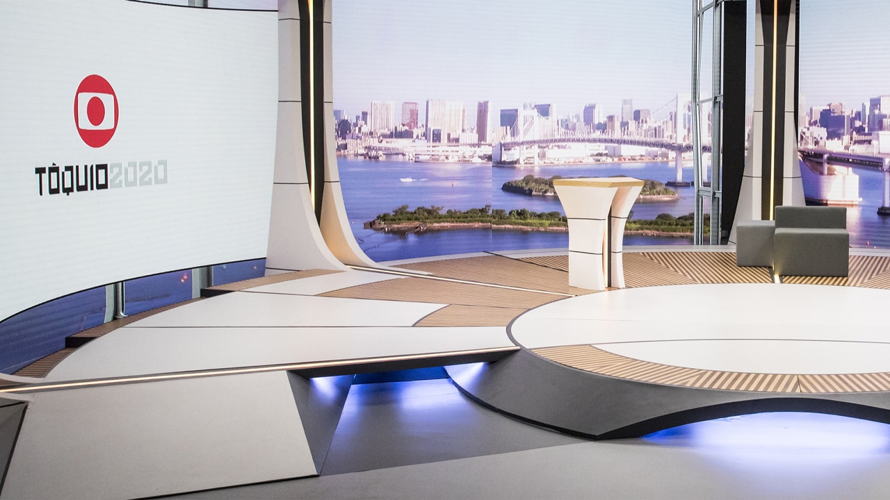 Globo monta estúdio com tecnologia de ponta para os Jogos de Tóquio