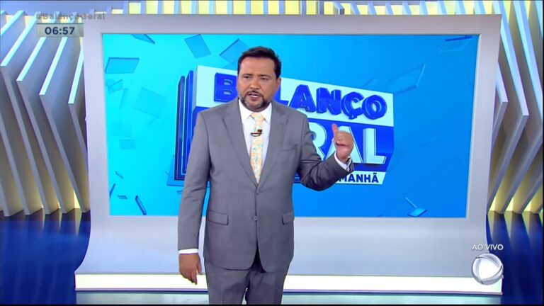 Geraldo Luís segue sem decolar no Balanço Geral Manhã (foto: Reprodução/Record)