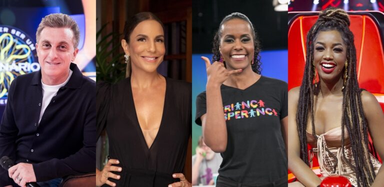 Globo convocou Luciano Huck, Ivete Sangalo, Maju Coutinho e Iza para apresentar o Criança Esperança (foto: Montagem/TV Pop)