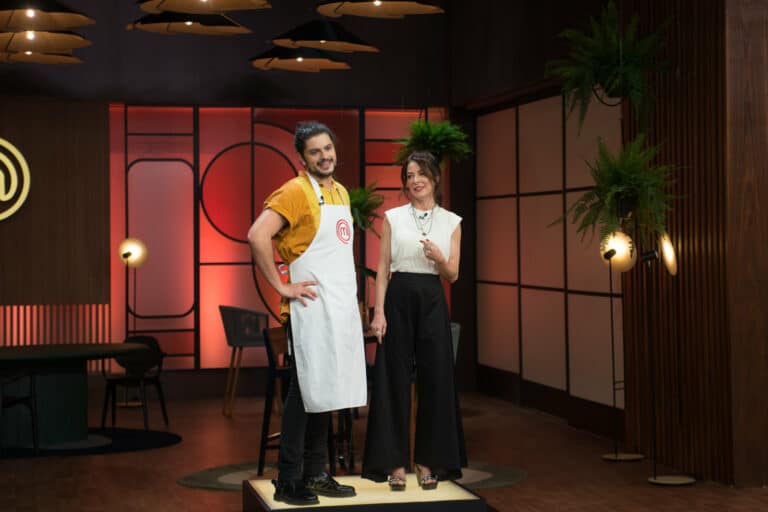 Mohamad Hindi e Ana Paula Padrão no MasterChef (foto: Carlos Reinis/Band)