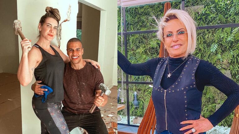 Namorada de Thiago Oliveira brincou com a cantada que o namorado levou de Ana Maria Braga (foto: Reprodução)