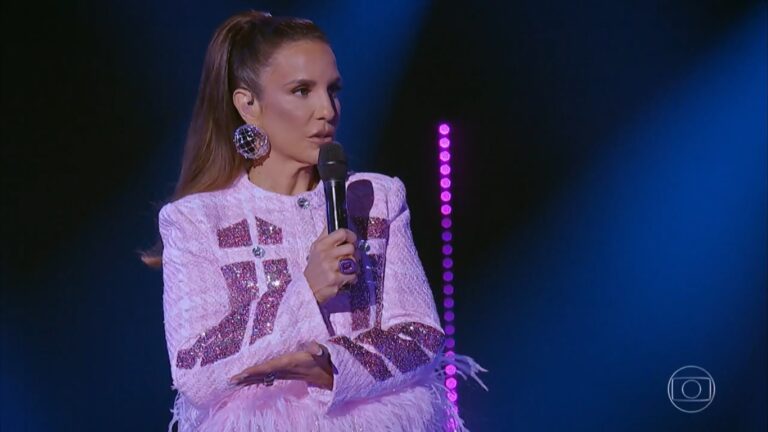 Ivete Sangalo no terceiro episódio de The Masked Singer: recorde de audiência do reality (foto: Reprodução/TV Globo)