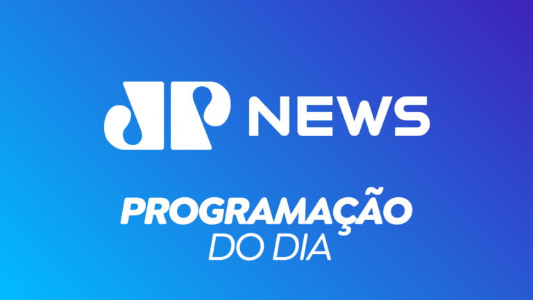 Arte ilustrativa da programação da Jovem Pan News