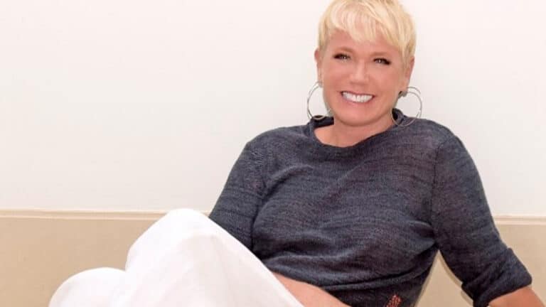 Imagem com foto da apresentadora Xuxa Meneghel