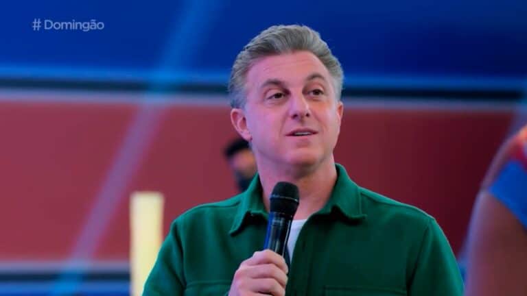 Foto de Luciano Huck no Domingão da Globo