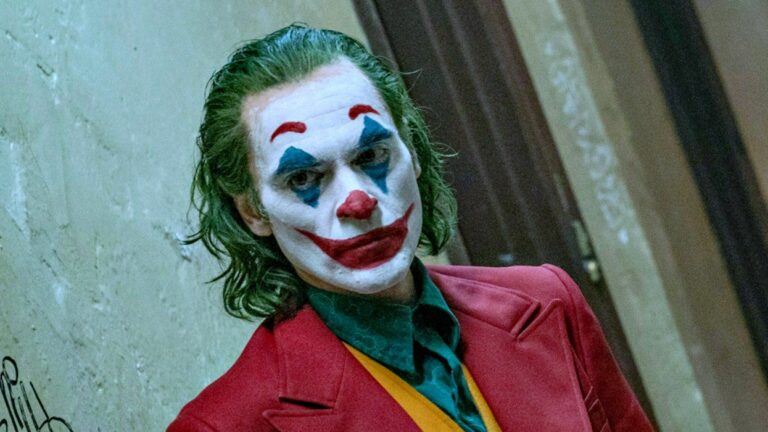 Imagem com foto do personagem Coringa no filme