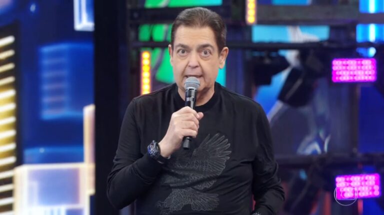 Imagem com foto do apresentador Faustão