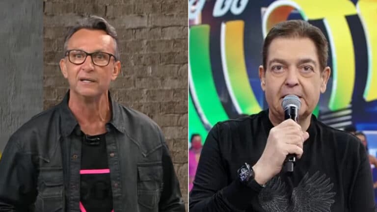 Imagem com foto de Neto e Faustão