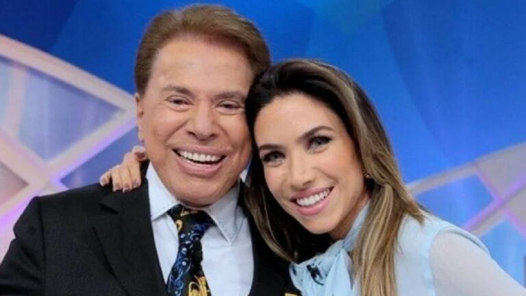 Foto de Silvio Santos e Patricia Abravanel