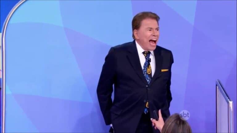 Foto do apresentador Silvio Santos, do SBT