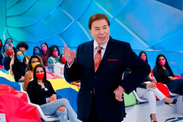 Imagem com foto do apresentador Silvio Santos em edição inédita do Programa Silvio Santos