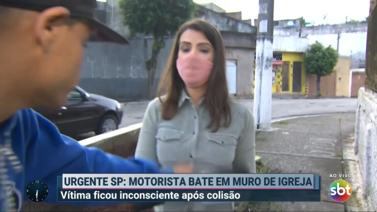 Melina Saad em reportagem do Primeiro Impacto