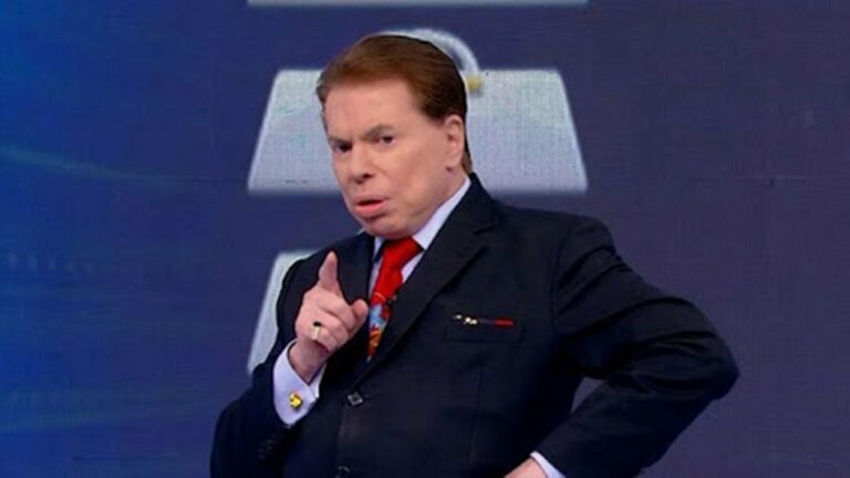 Foto do apresentador Silvio Santos, dono do SBT