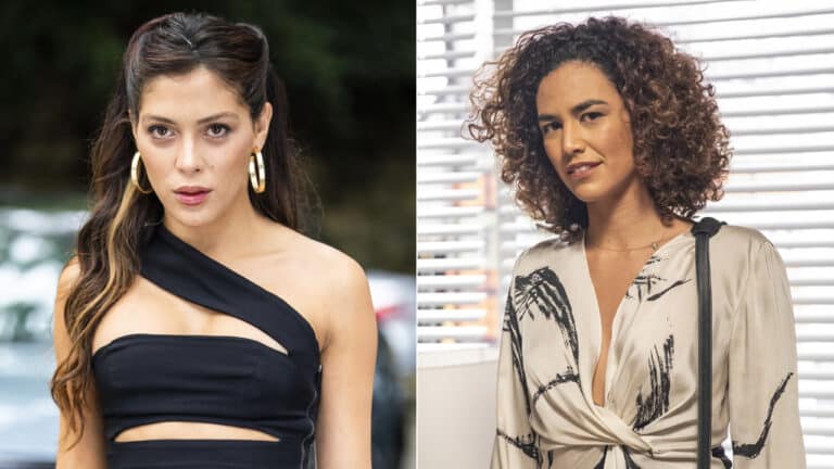 Imagem com foto das atrizes A Maia e Bárbara Colen