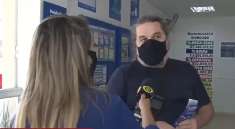 Homem disse ao vivo que daria prêmio da Mega Sena para Lula