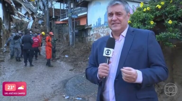 Flávio Fachel chorou ao relatar tragédia em Petrópolis, RJ