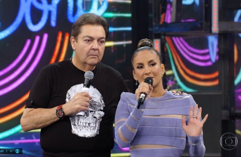 Foto de Faustão e Claudia Leitte