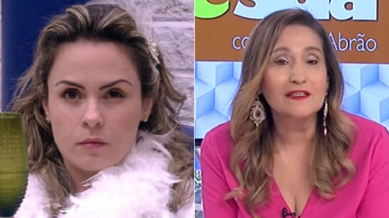 Imagem com montagem das fotos de Ana Paula Renault e Sonia Abrão