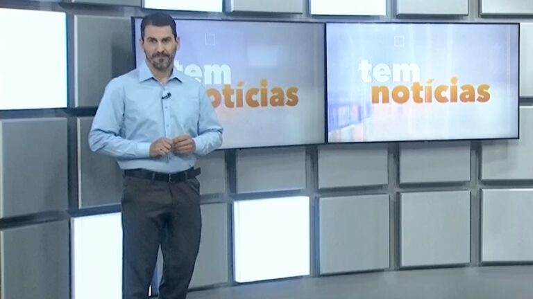 Foto do jornalista Jocelito Paganelli, da TV TEM, afiliada da Globo em São José do Rio Preto