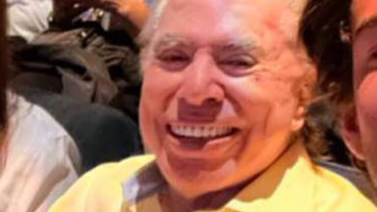 Imagem com foto do apresentador Silvio Santos