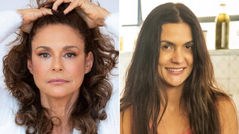 Imagem com montagem das fotos de Giovanna Gold e Paula Barbosa