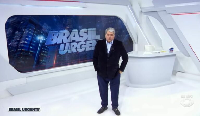 Foto de José Luiz Datena no Brasil Urgente