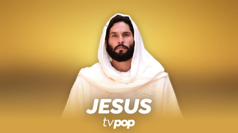 Imagem com arte da novela Jesus