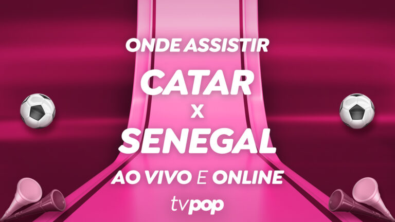 Foto da transmissão de Catar x Senegal pela Copa do Mundo