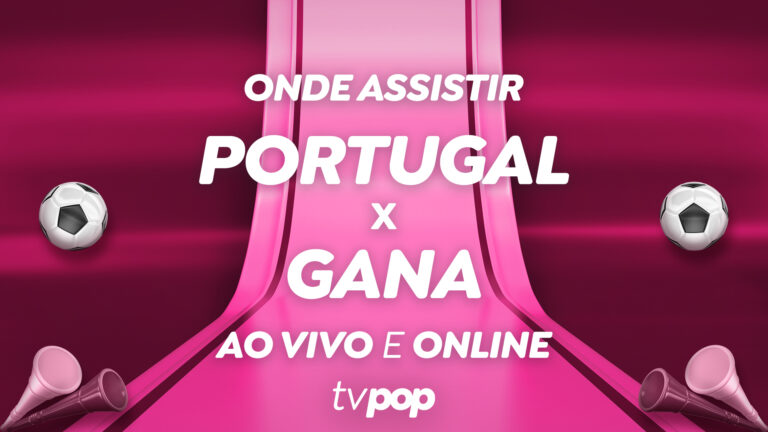 Arte da transmissão de Portugal x Gana pela Copa do Mundo