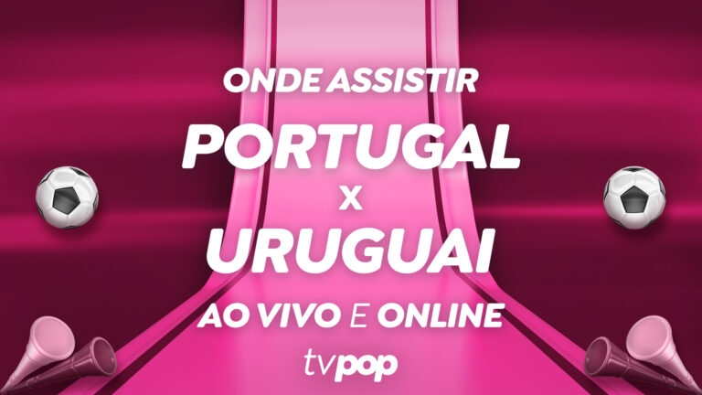 Foto da arte de transmissão de Portugal x Uruguai pela Copa do Mundo