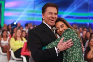 Foto de Silvio Santos e Patricia Abravanel