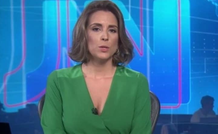 Foto de Luana Borba, apresentadora eventual do Jornal Nacional