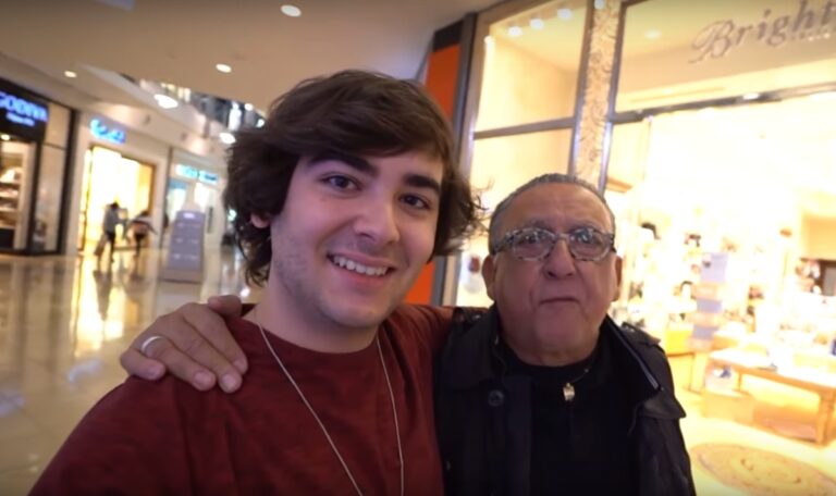 Foto de Luca Bueno, filho de Galvão Bueno