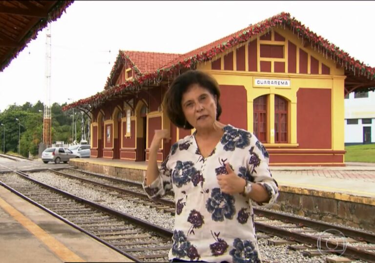 Foto de Neide Duarte, repórter da Globo