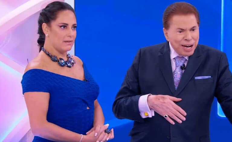 Foto de Silvia Abravanel e Silvio Santos