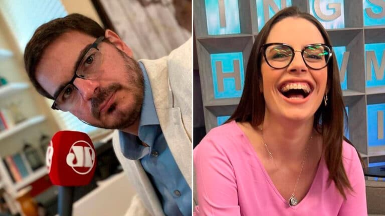 Imagem com foto dos comentaristas Rodrigo Constantino e Zoe Martinez, demitidos da Jovem