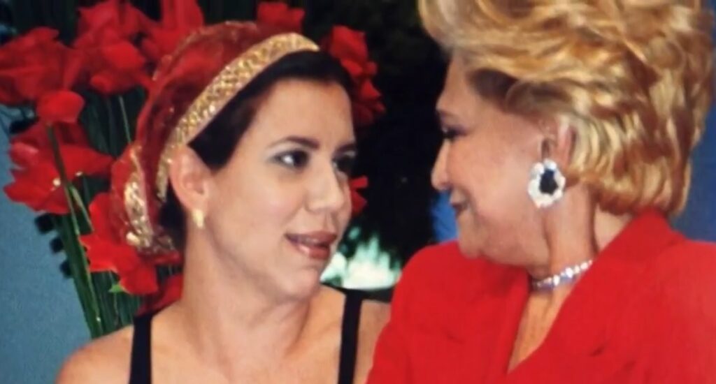 Foto de Astrid Fontenelle e Hebe Camargo